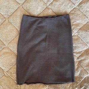 Simple brown stretchy skirt